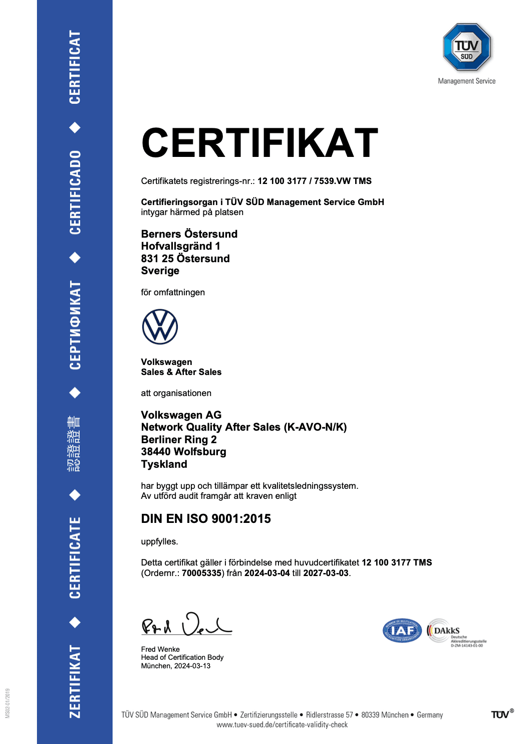 Volkswagen Sales & After Sales
