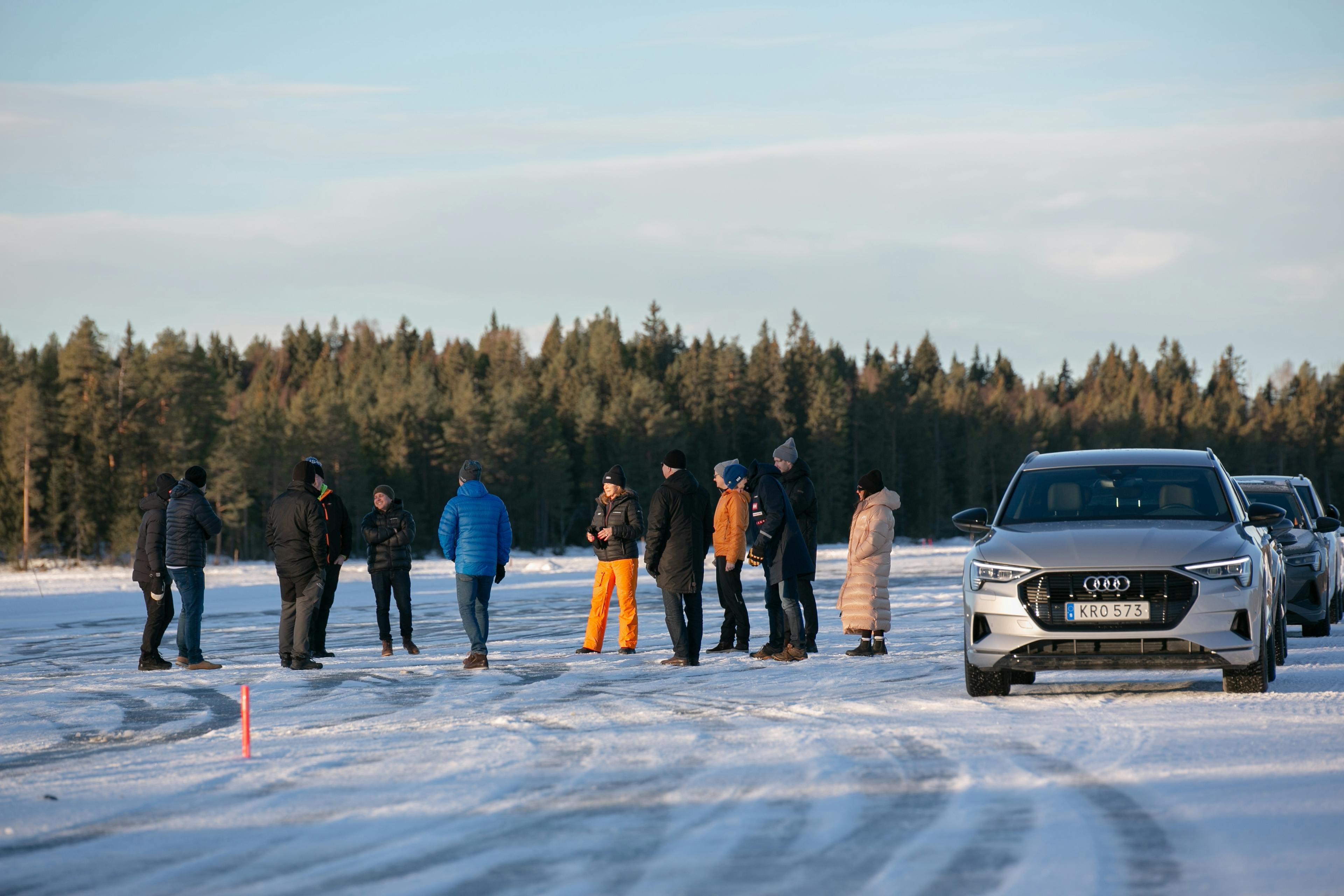 Första omgången av Berners Drive Academy kördes på den frysta sjön Stortjärnen på Rödön, strax utanför Östersund.