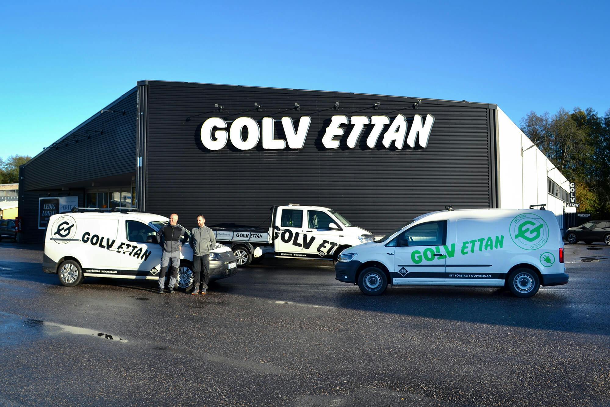 Golv Ettan i Sundsvall har valt att investera i 19 transportbilar från en och samma återförsäljare, Berners person- och transportbilar.